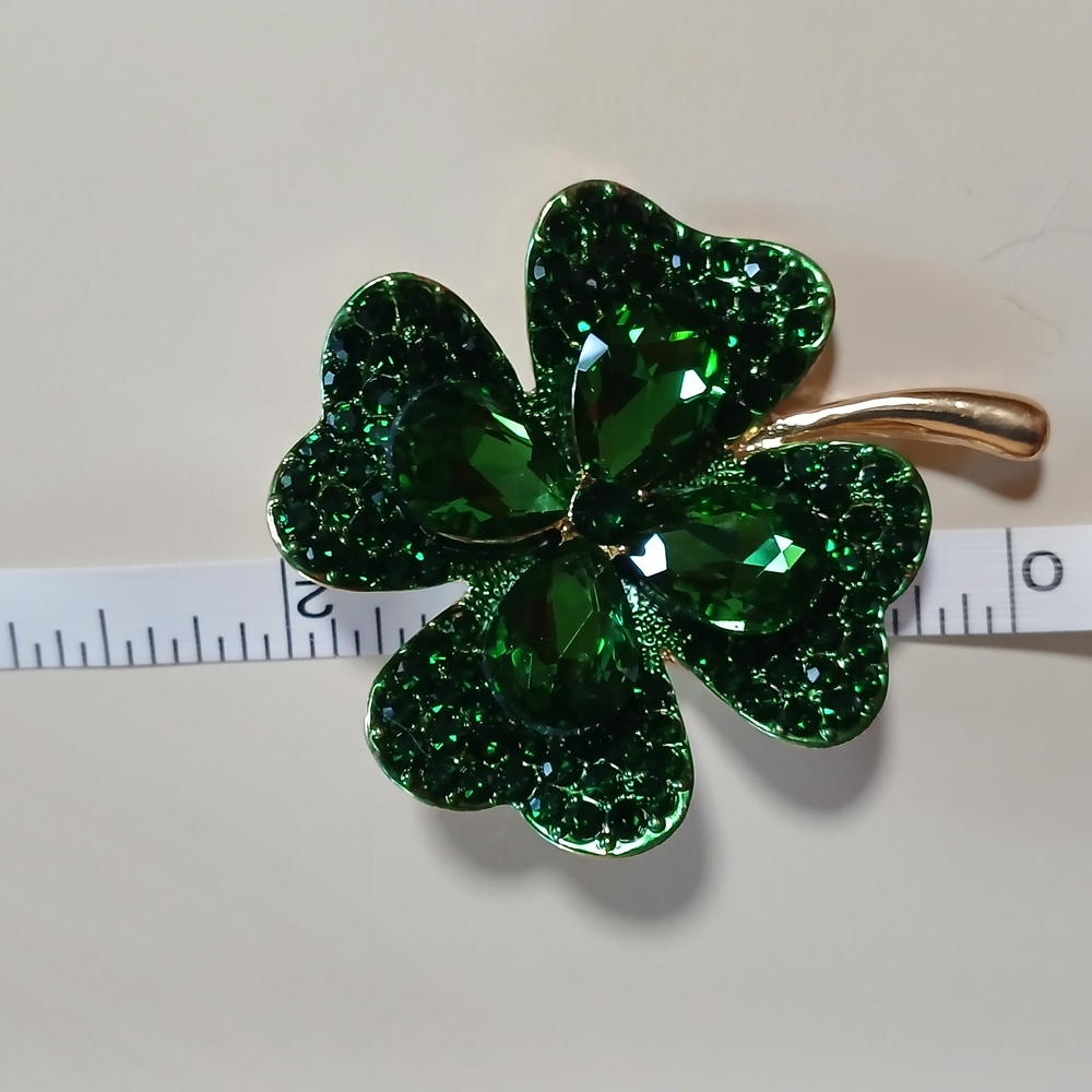 🍀Saint Patricks Day Shamrock Brooch🍀 - Picture 12 of 13